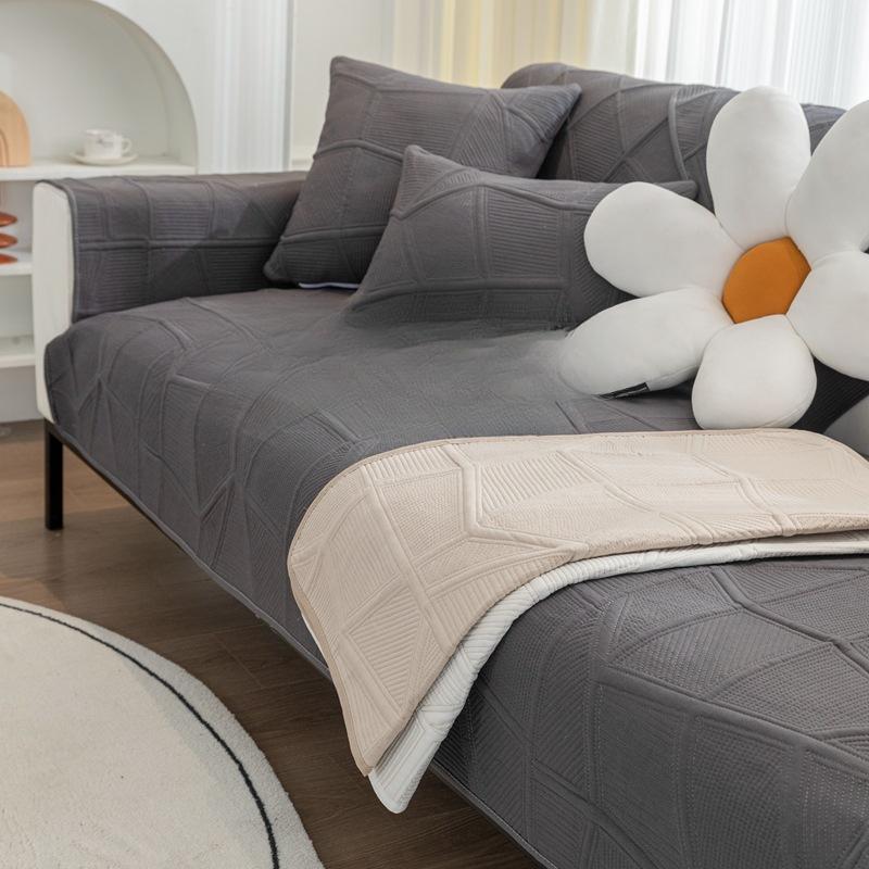 

Nordic Sofa Cushion Four Seasons Universal Simple Modern Non-Slip Fashion Cushion Genuine Leather Sofa Cover Cover Cloth Towel Combination 70*70cm