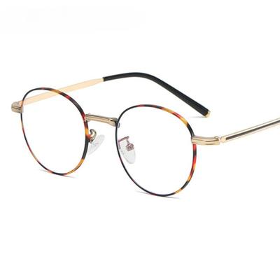 Metal Round Anti Blue Light Glasses Women Men Classic Trend Eyeglasses Frames Transparent Computer Glasses Oculos Feminino