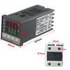 1pc REX-C100 Digital PID Temperature Controller With K Type Probe Sensor For Heating System Accessories