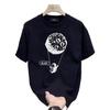 Heavy Trendy Brand Men'S Printed Short-Sleeved T-Shirt Trendy Fashion Casual Versatile T-Shirt Top