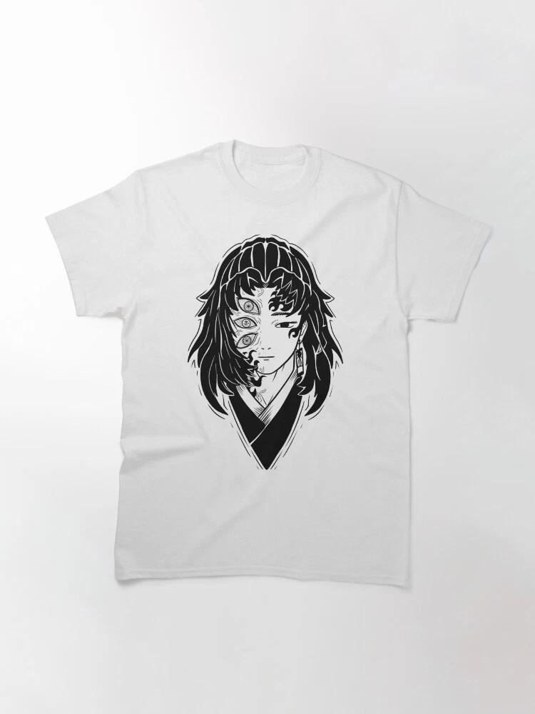 Anime Demon Eyes Kokushibo 3 Hot Demon Slayer Basic T Shirt S