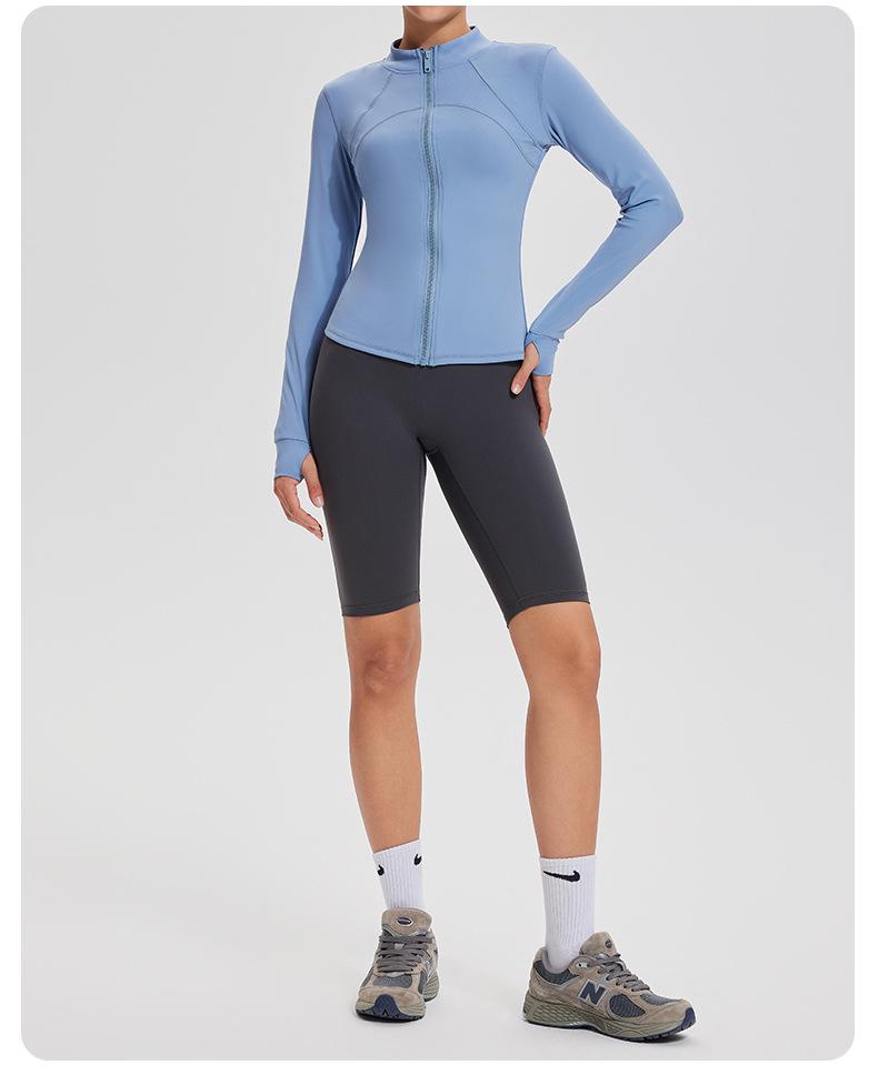 Lulu Women's Quick-Dry Yoga Jacket: Long Sleeve Cardigan for Running, Cycling, and Fitness - Perfect for Autumn and Winter