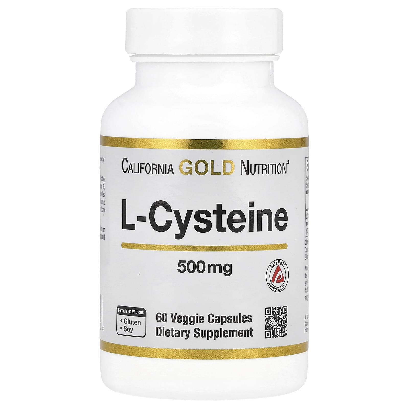 

L-Cysteine, Ajipure®, 500Mg, 60 Veggie Caps
