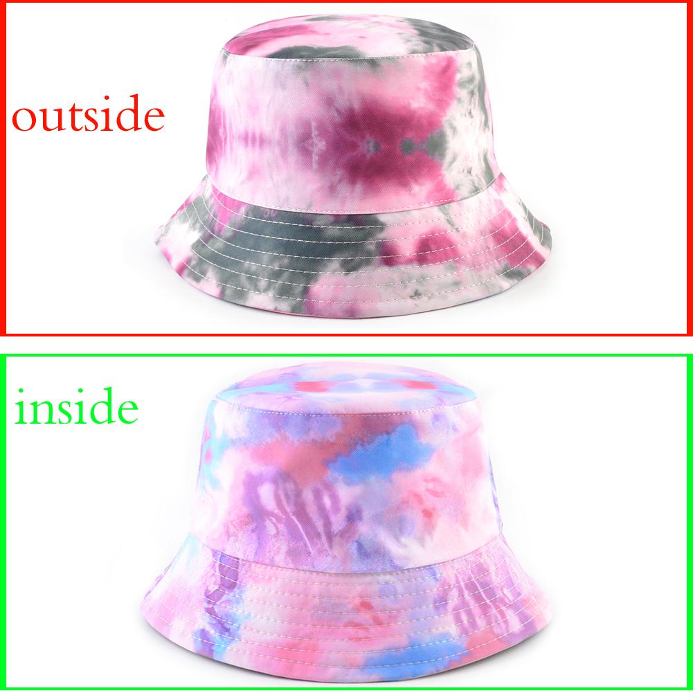 New Sun Hats For Men Women Double-sided Bucket Hat Four Seasons Outdoor Casual Beach Cap Fashion Ink Print Fisherman Caps Gorras