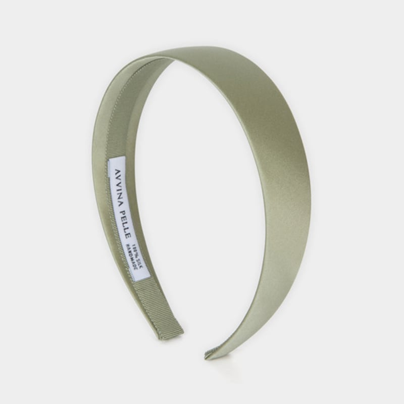 AVVINA PELLE Silk Headband - Pistachio