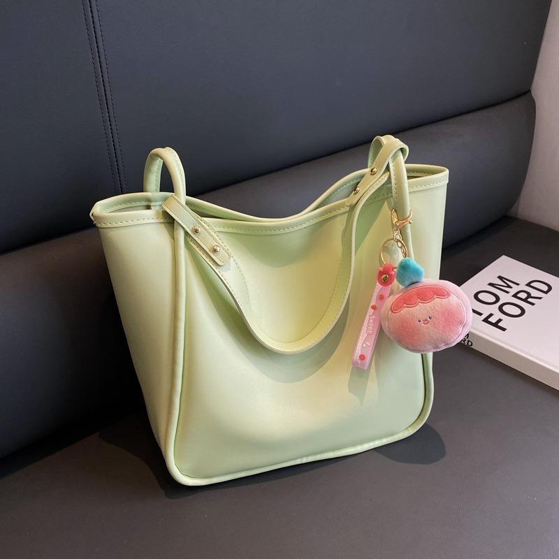 Large capacity pink bag women's new versatile fashion commuter bag casual simple shoulder bag tote bag
