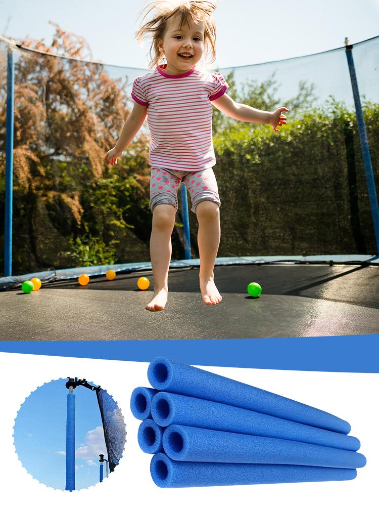 6 KS Náhradné obaly na tyče trampolíny, penové polstrovanie, dĺžka 88 cm, penový rukáv na tyč trampolíny, príslušenstvo k trampolíne