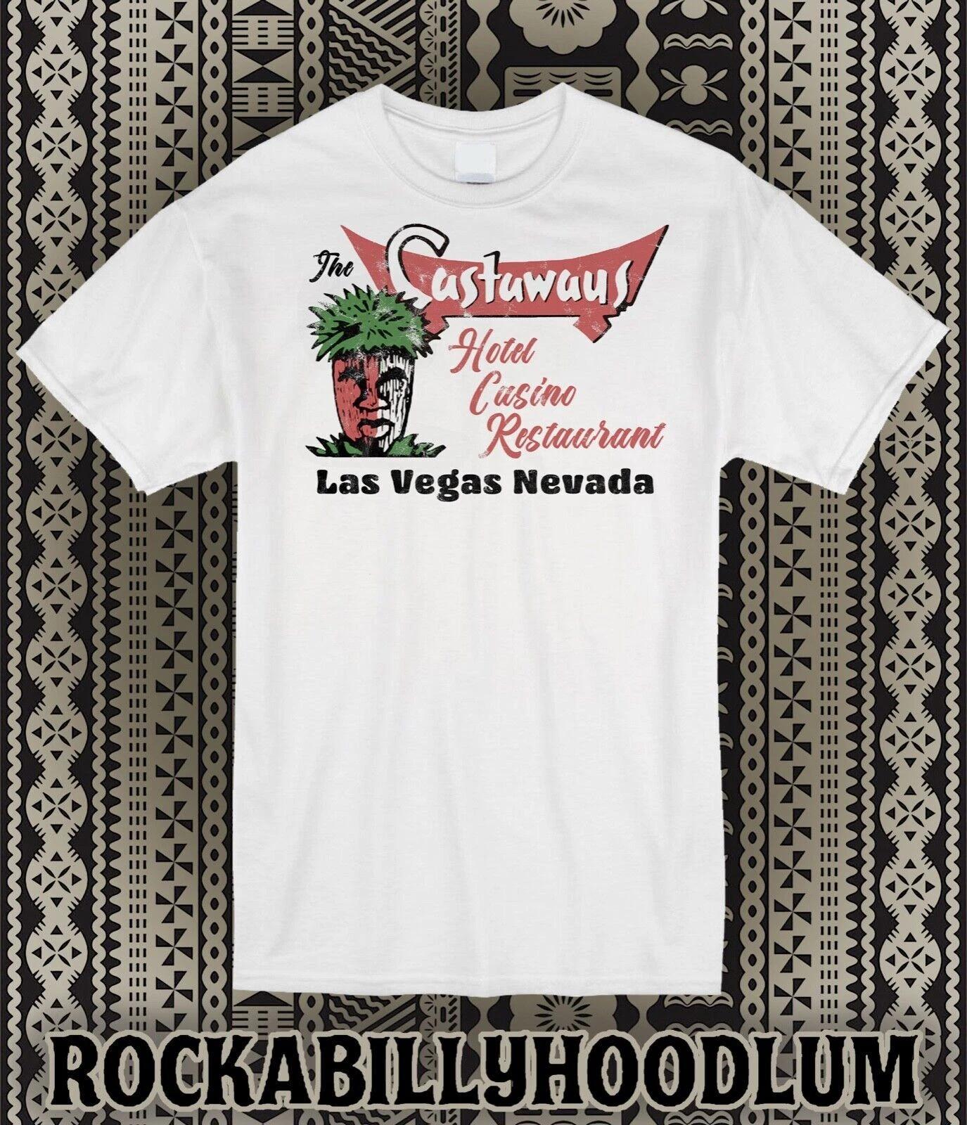 Retro Tiki Art Tee T Shirt Cotton Mug Bar Castaways Las Vegas Hotel Casino 4XL