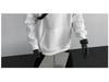 American Style Grey Deconstructed Patchwork Men's Hoodie, Spring/Autumn Trend, High Neck, Socially Anxious Persona, Fashionable Outerwear