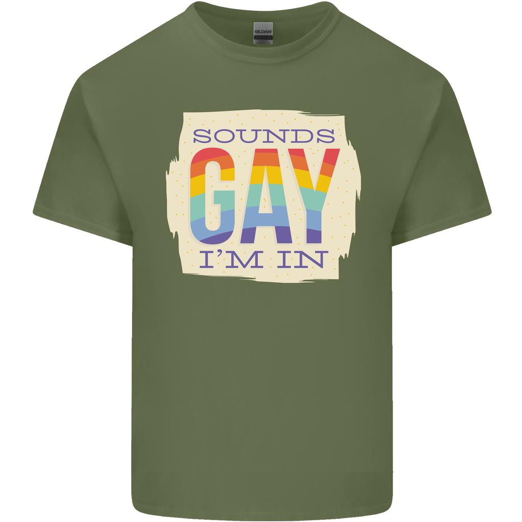 Sounds Gay Im In Funny LGBT Gay Pride Unisexs Light Cotton TShirt