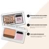 Two-Color Matte Eye Shadow Double Small Box Lazy Eye Shadow Easy To Carry Eyeshadow Tray Professional Women'S Cosmetics