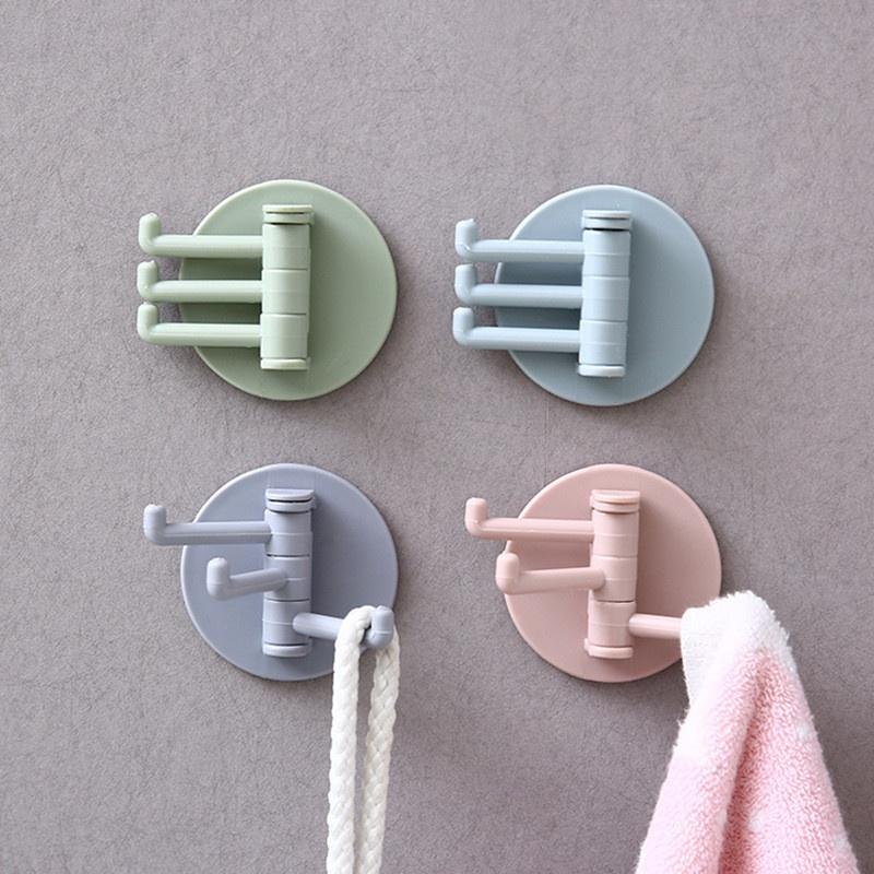 

Rotating Hooks Wall Mount Towel Clothes Hanging Hooks Suction Cup Stronge Vacuum Hooks for Toilet Kitchen and Bathroom Storage