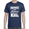 T-shirt da uomo e da donna Libertà su Ruote Camper Campeggio Vacanza Regalo Frasi Divertenti