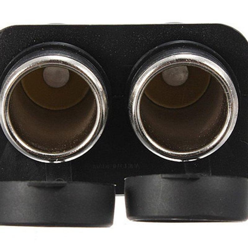 Car Cigarette Lighter Socket, Cigarette Lighter Female Socket, Power Socket, Dual-Hole Molded Car Modification, In-Car Air Pump