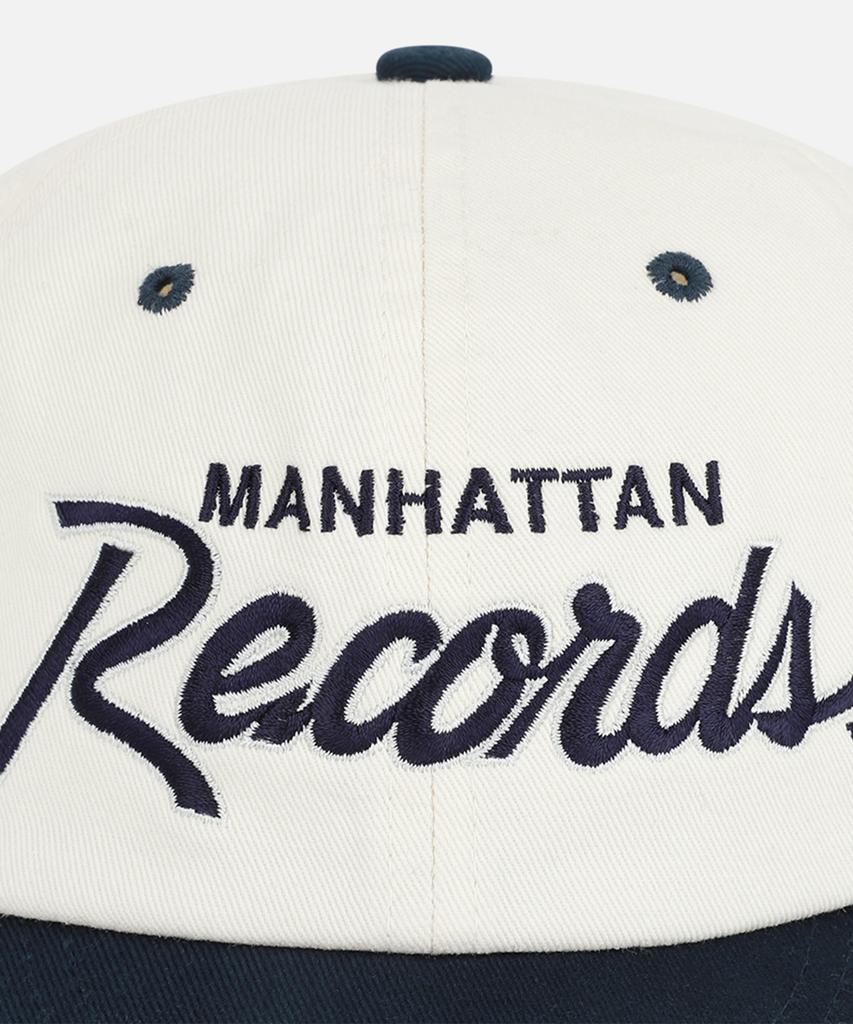 Maenhatanlekojeu Mr Records Script Logo Cap - Ivory