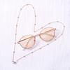 Woman Fashion Round Beaded Anti-slip Eyeglasses Chain