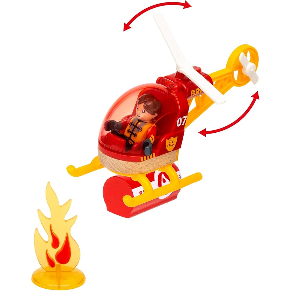 Brio Rescue Team Set 44 Pieces Wooden Toy for Ages 3+ Train Track Set