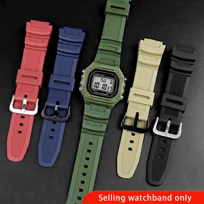 Armband für Casio G-Shock AQ-S810W AE-1000W SGW-400H/300H/500H W-735H W-216H MRW-200H AEQ-110W Gummi Silikon Uhrenarmband 18mm