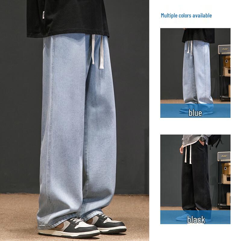 NASA NOAH Men's American Retro Relaxed Straight Leg Jeans