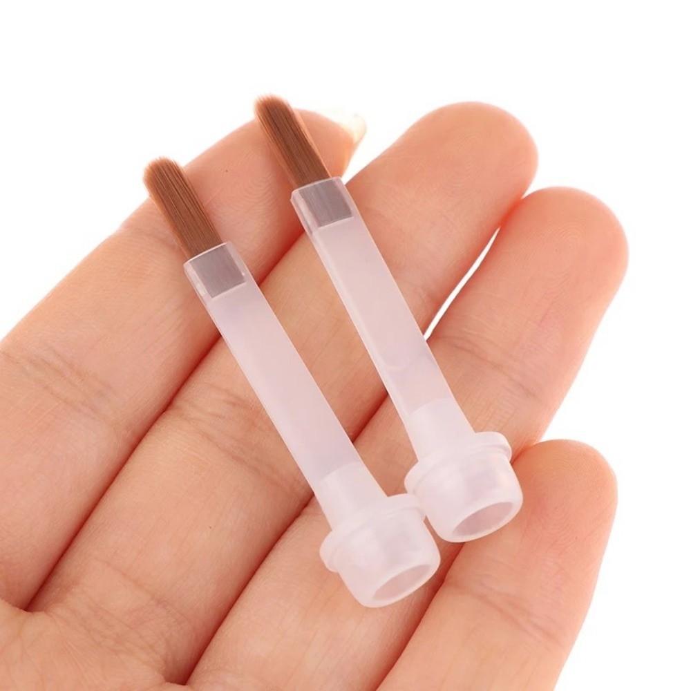 10Pcs Plastic Replacement Brush Detachable Nail Brush Tools Nail Art Brush Applicators