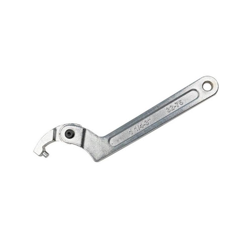 Adjustable Hook Spanner Wrench for Motorcycle Shocks with Non Slip Grip Handle