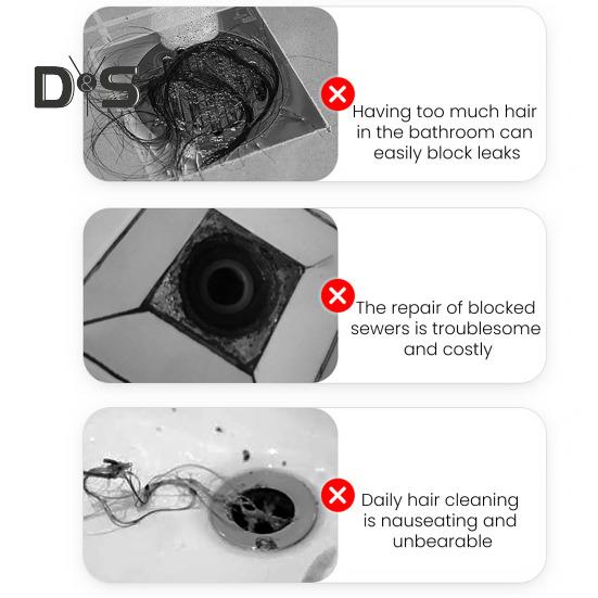 10 Stück Bodenablauf Kunststoff Haarfänger Netzabdeckungen Einfache Installation Duschablaufabdeckung Heimwartungswerkzeug