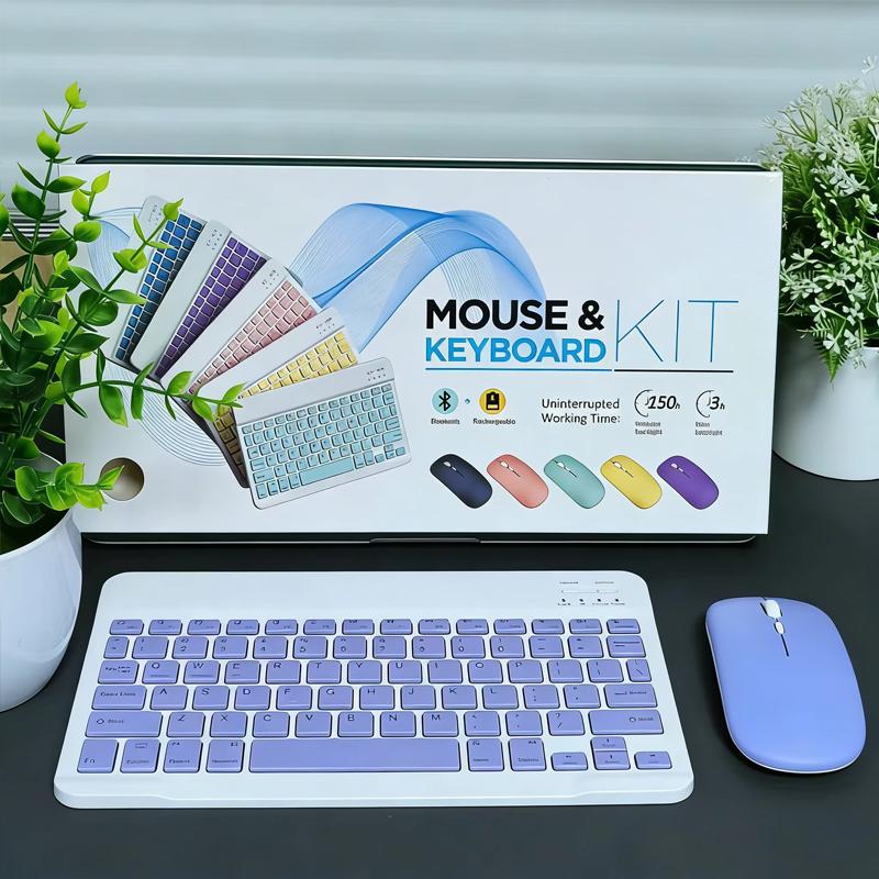 JP-Bluetooth Keyboard and Mouse For iPad Samsung Huawei Phone Tablet Slim Mini Wireless Keyboard For Android IOS Windows