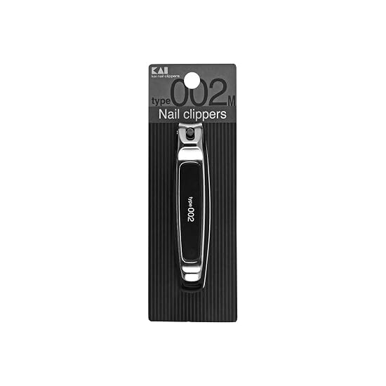 KAI Nail Clipper Type002 M Black, Curved Blade, Made In Japan, KE0129