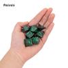 7 Pcs Black Green Skull Metal Dice Solid Metal Polyhedral Dice Set Suitable for Role-Playing RPG Board Game Card Game