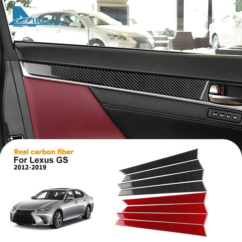 Echter Weicher Karbonfaser-Aufkleber Für Lexus GS 2012 2013 2014 2015 2016 2017 2018 LHD RHD Auto Tür Schutz Panel Innenausstattung