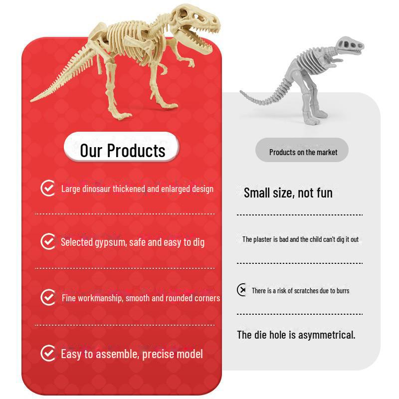 "Dinosaur Fossil Excavation Toy Egg - Treasure Hunt for Kids"