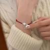 Cat Fish Zodiac Couple Bracelet: Red Woven Rope with Simple, Fresh Design