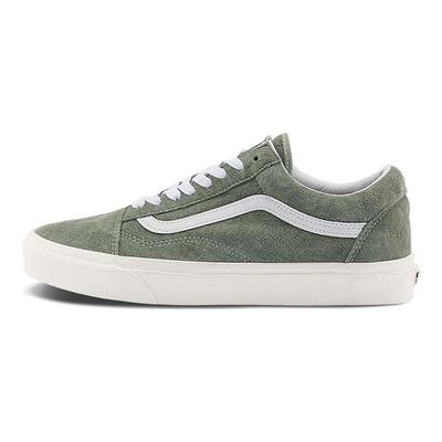 Old Skool Pohodlné Všestranné Odolné Priedušné Nízke Skate Topánky Unisex Tenisky Sivá Zelená VN0005UFBY1