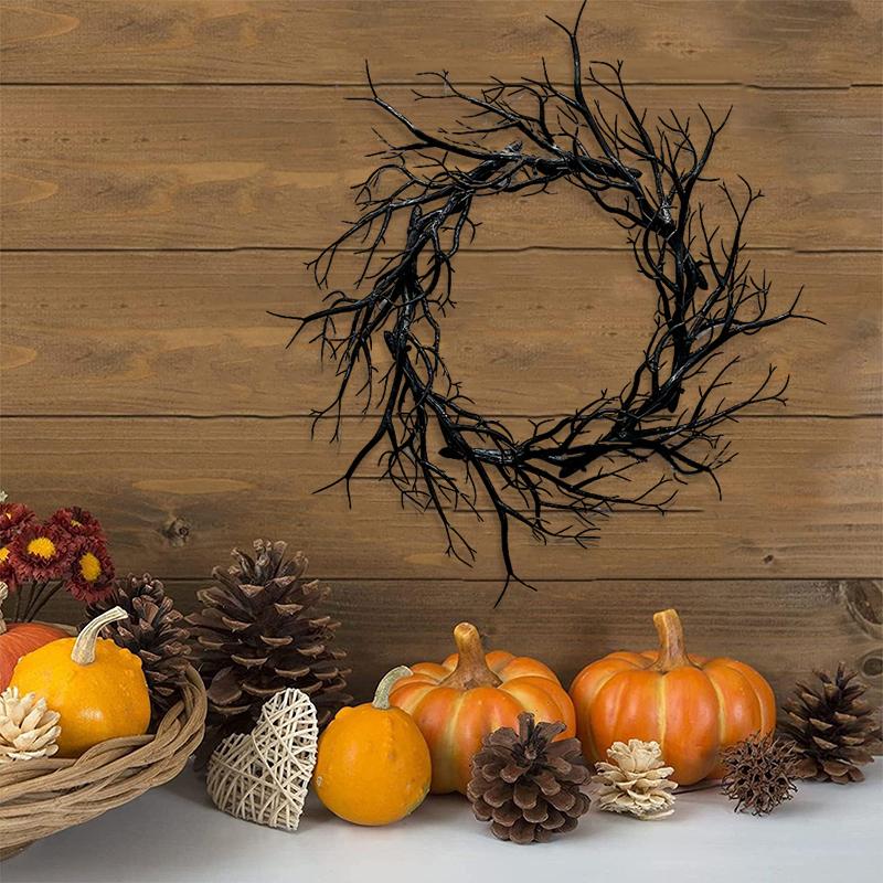 Halloween Plastic Unique Wall Hanging Party Decoration Pendants Arrange Props Wreath Garland Decorative 3 Styles