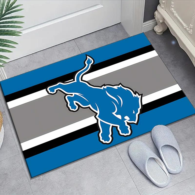 1pc Football Team Design Area Rug - Non-Slip, Soft & Cozy Floor Mat for Living Room, Bedroom, Office - Indoor/Outdoor Decorative Carpet