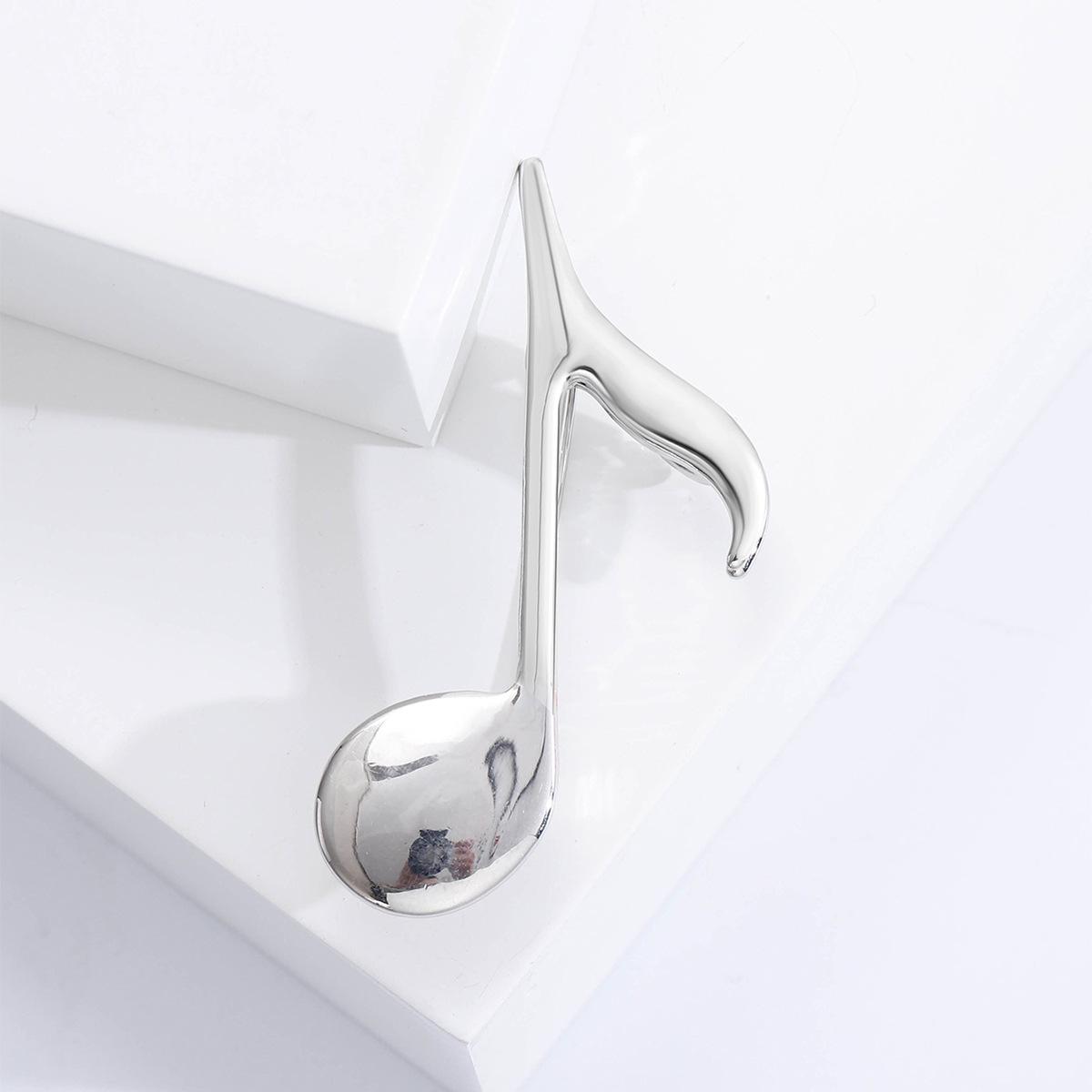 

Glossy Retro Musical Note Brooch - Women s Fashion Accessory Pin