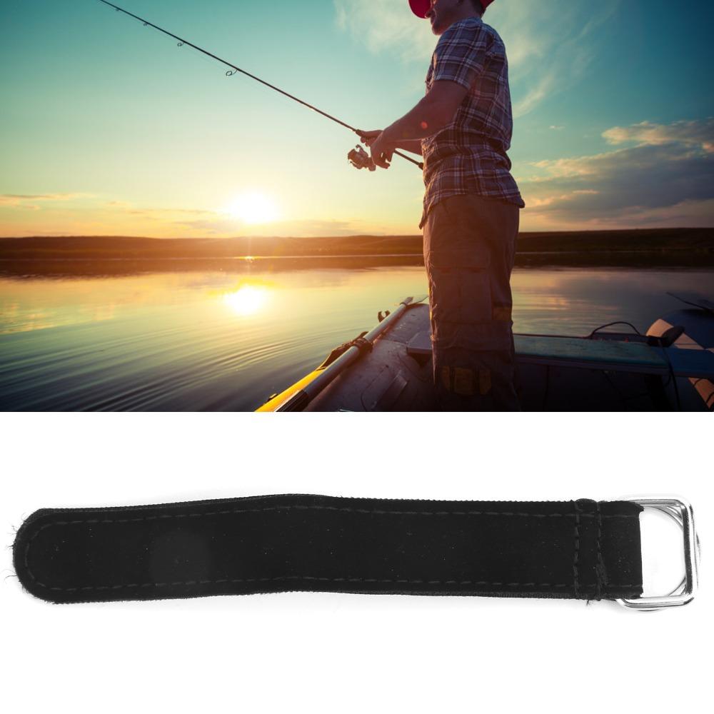 4PCS Nylon Fishing Rod Strap Hook Loop Fastener Pole Tether Portable Rod Tie Belt for Fishing Rods