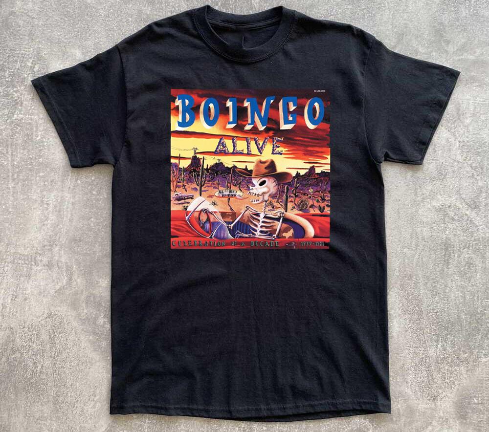 

Boingo Alive Version Black Cotton Shirt Full Size S5XL Unisex T205 Unisex T-Shirt - Men s Summer Cotton Graphic Tee S разноцветный