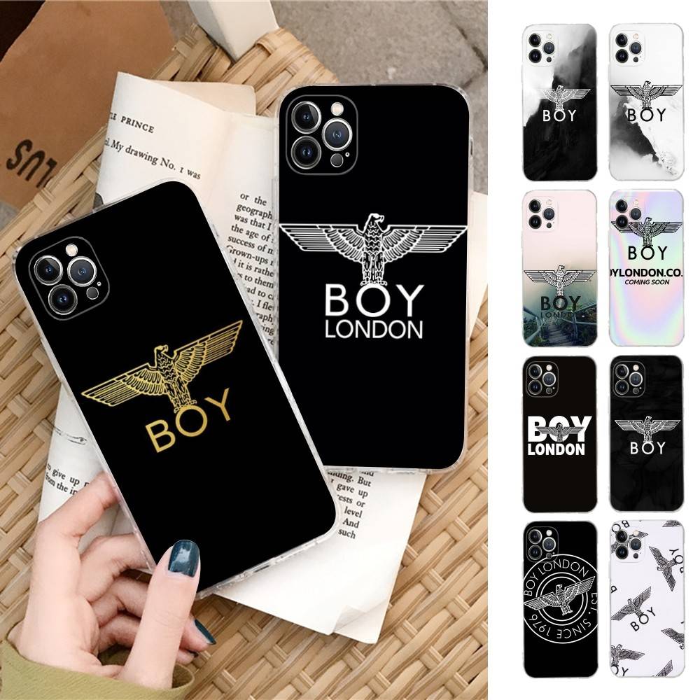 Fashion Brand B-Boy L-London Transparent Soft Phone Case For IPhone 15 12 14 16 17 13 Plus 11 Pro Max 13 Pro