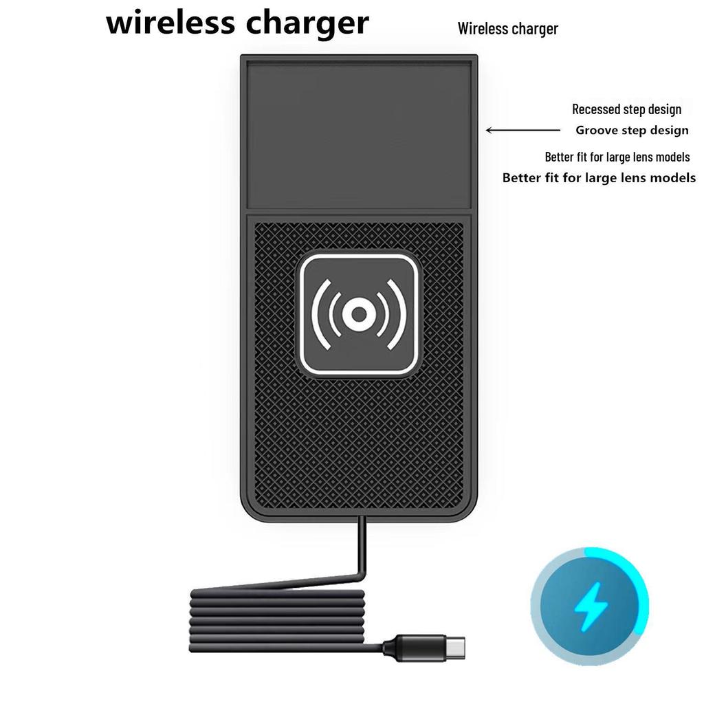 Car Wireless Charger Anti-Slip Smart Induction Pad for Quick Phone Charging