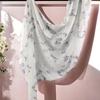 Ethnic Scarf: Modal Cotton Watercolor Print Shawl & Headscarf for Women