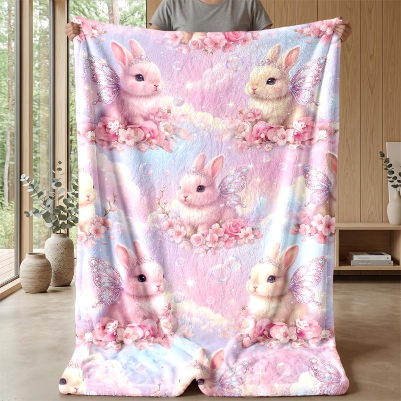 Fairy Mushroom Home Theme blanket Lightweight Warm Flannel Blanket Decorative Throw Blanket for Home Decoration