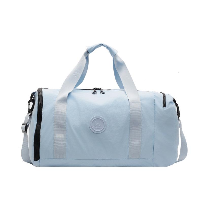 Women's multi-pocket classification design with shoe compartment, hand-held bag, wet and dry separation sports fitness bag, can cover the tie rod