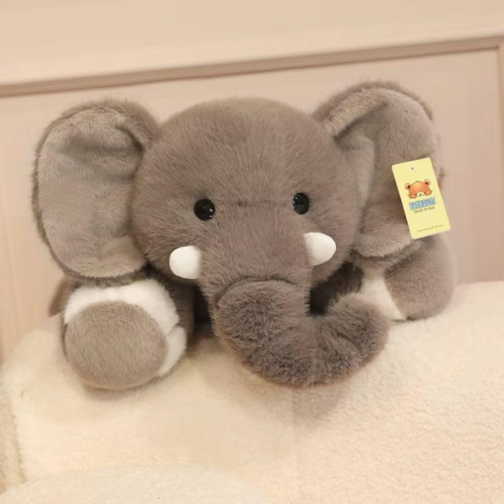 Stuffed Animals Stuffed Elephant Toy Back Cushion Elephant Doll Elephant Plush Doll Kids Toy