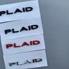 Plaid Logo Stickers for Tesla Model 3 S X Y ABS Zinc Alloy Decals PLAID Badge Version Performance Trunk Emblem Car Decoration