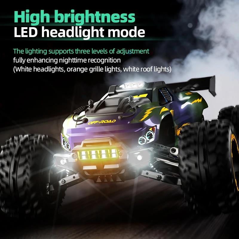 JJRC C8832A 1:10 RC Car 2.4G 4WD High-Speed With Light Large Electric Remote Control Crawler 4x4 Off-Road Vehicle Toy For Kid