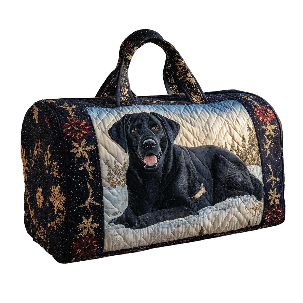 3D Puppy Series Quilted Pleated Cotton Travel Bag Fashion Printed Women's Yoga Bag Handbag