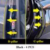 For BYD Seagull Dolphin Mini Surf Car Door Edge Seal Strip Rubber B-Pillar Weatherstrip Waterproof Soundproof Auto Sealant Strip