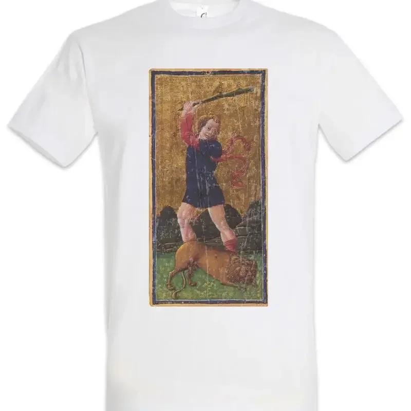 Tarot Arcanum Strength T Shirt Card Cards Symbol Sign Logo Insignia The