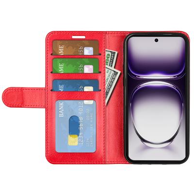 For Oppo Reno12 Pro 5G (Global) Wallet Case Crazy Horse Texture Stand Leather Phone Cover